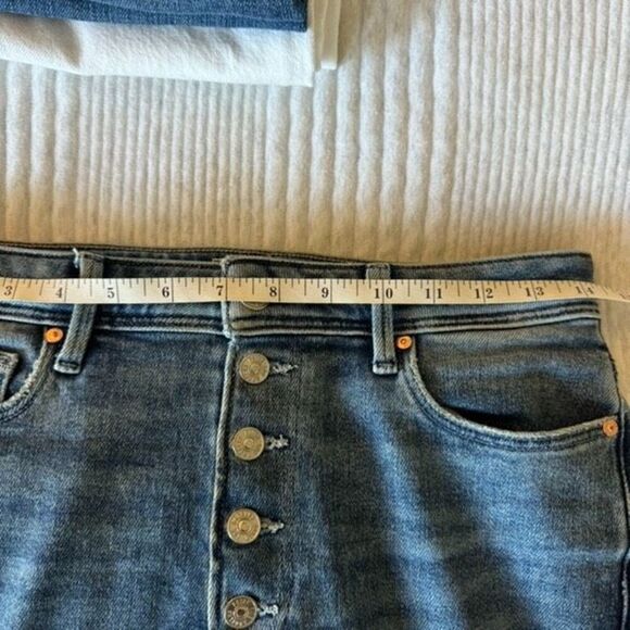 PAIGE 27 Cindy Vintage High Rise Exposed Buttonfly Straight Leg Jean - Picture 11 of 11